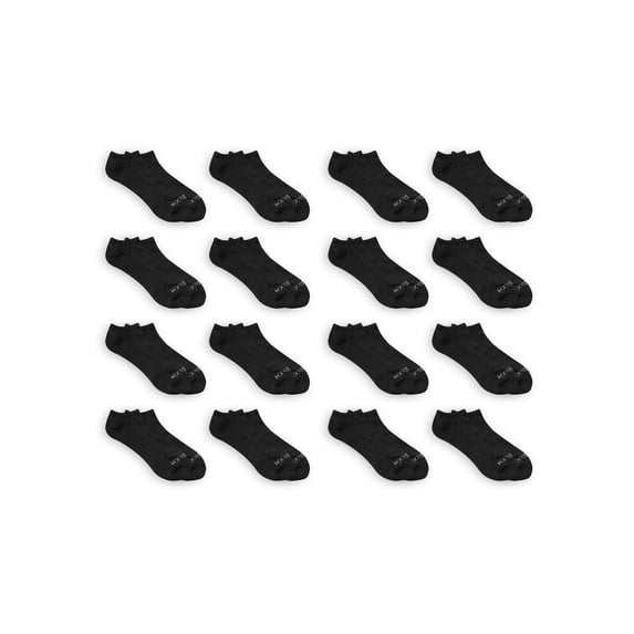 Fruit of the Loom Mens Breathable Cushioned No Show Socks 16 Pack