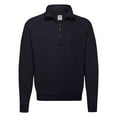 thumbnail image 1 of Fruit of the Loom Mens Classic 80/20 Zip Neck Sweatshirt, 1 of 4