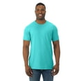 thumbnail image 1 of Fruit of the Loom Mens Cotton Jersey Crew T-Shirt SF45R Scuba Blue XL Pack of 4, 1 of 1