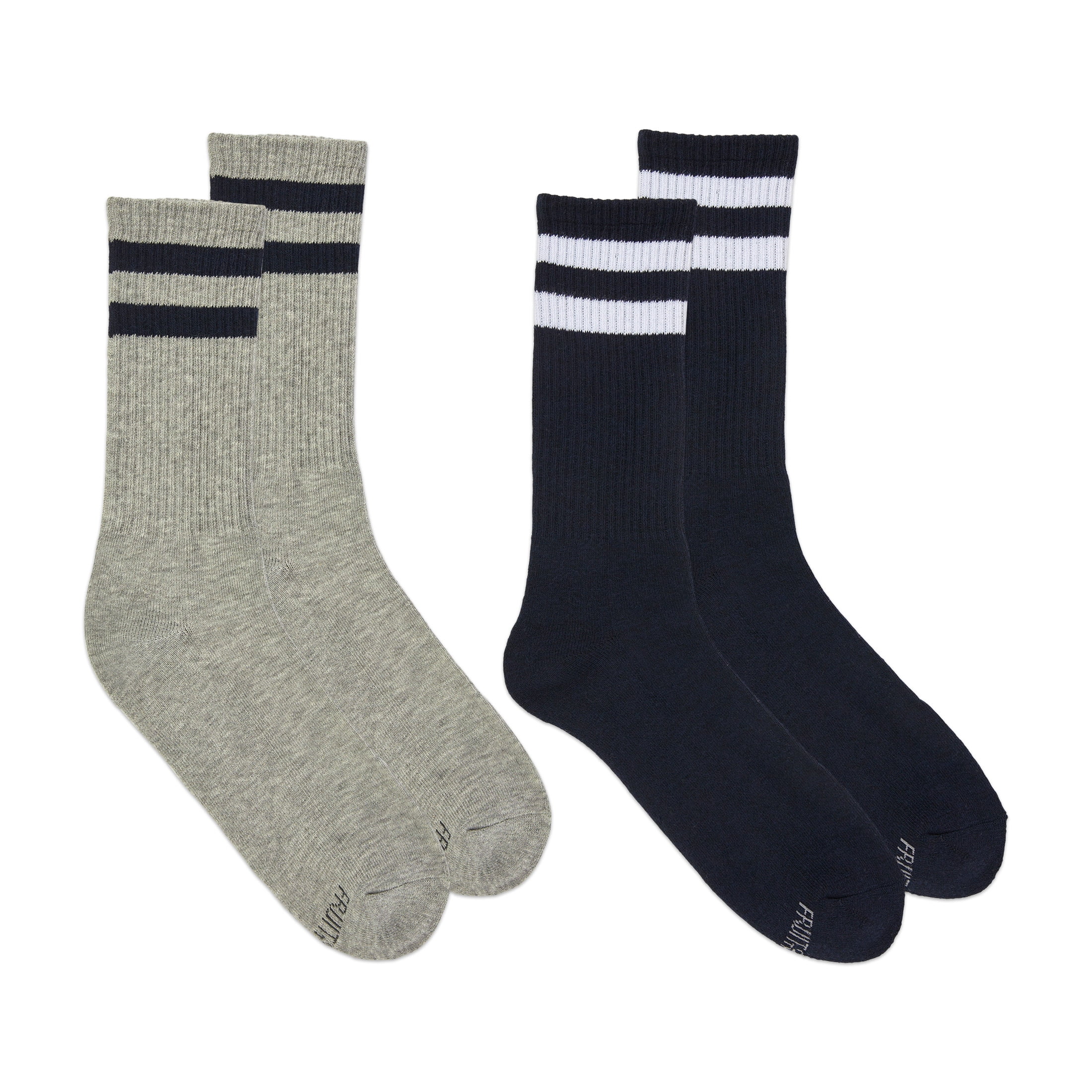Fruit of the Loom Mens Americana Crew Socks, 2-Pack, Sock Sizes 6-12 ...