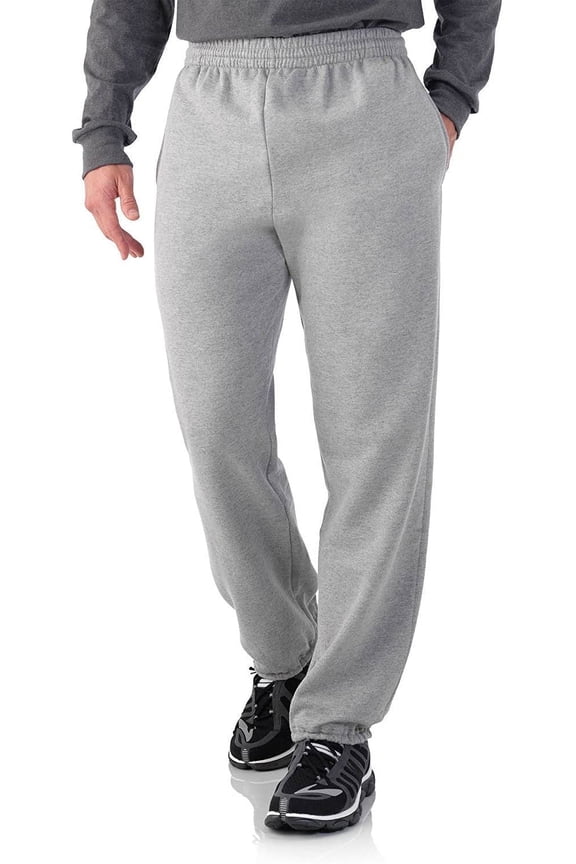 Mens Elastic Bottom Sweatpant - Steel Grey Heather (X-Large (Waist 40-42))