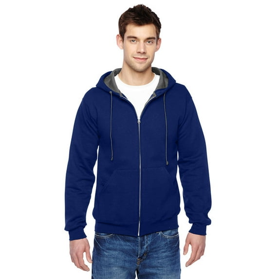 Fruit of the Loom Mens Full-Zip Hooded Sweatshirt SF73R -Admiral BL -2XL