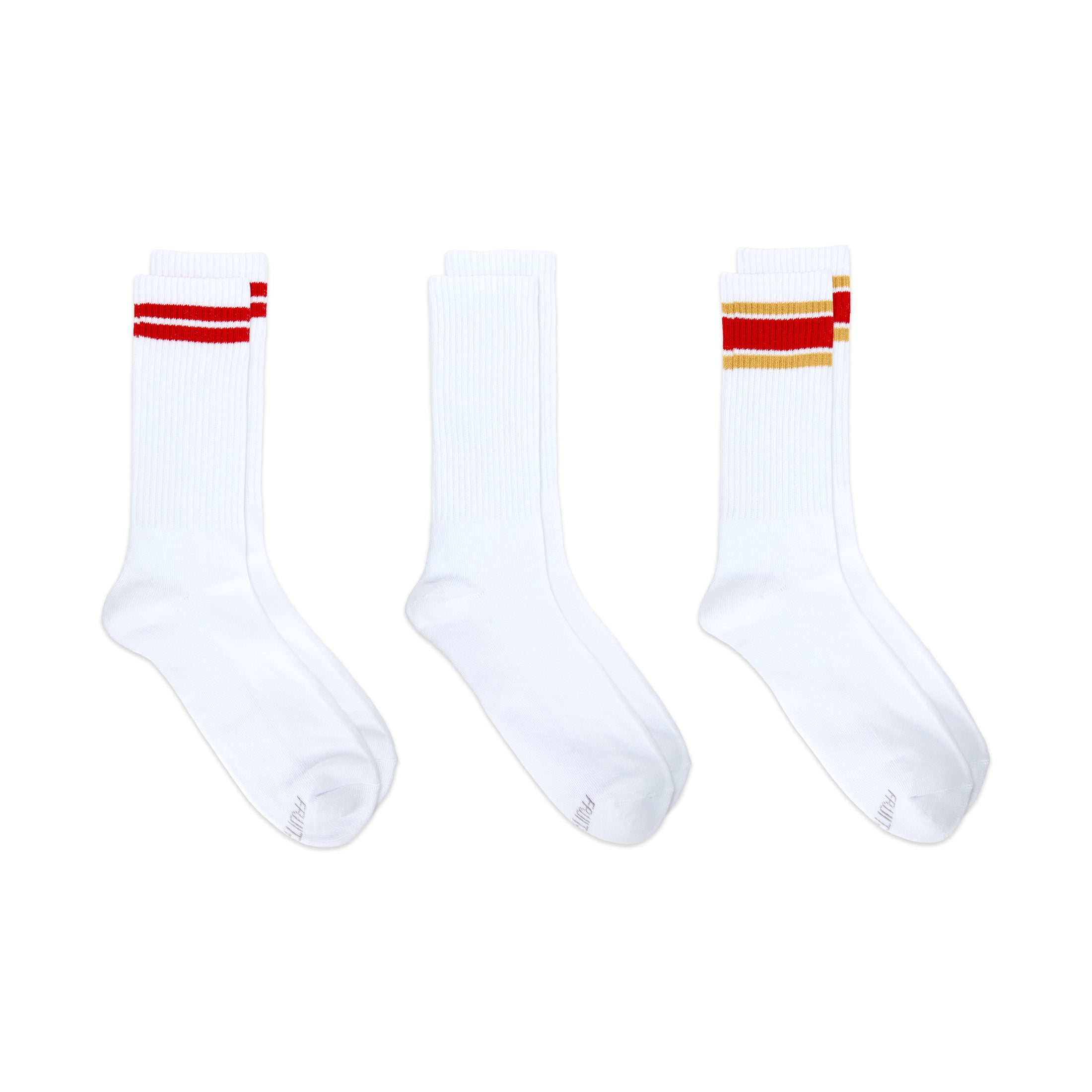 Fruit of the Loom Mens Gameday Crew Socks, 3-Pack, Sock Sizes 6-12