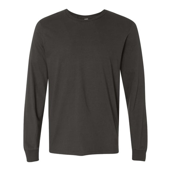 Fruit of the Loom Mens Jersey Long-Sleeve T-Shirt (SFLR) Charcoal Grey l