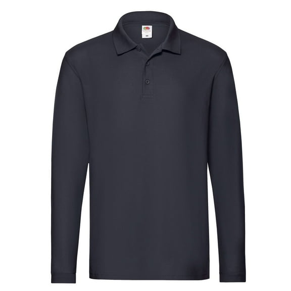 Fruit of the Loom Mens Premium Pique Long-Sleeved Polo Shirt