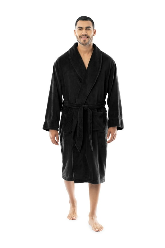 Men's Sleep Soft Fleece Robe, One Size