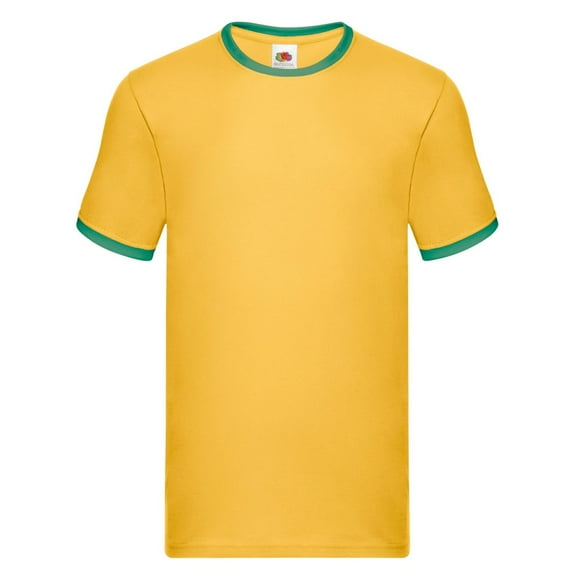 Fruit of the Loom Mens Ringer Contrast T-Shirt
