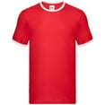 thumbnail image 1 of Fruit of the Loom Mens Ringer Contrast T-Shirt, 1 of 3