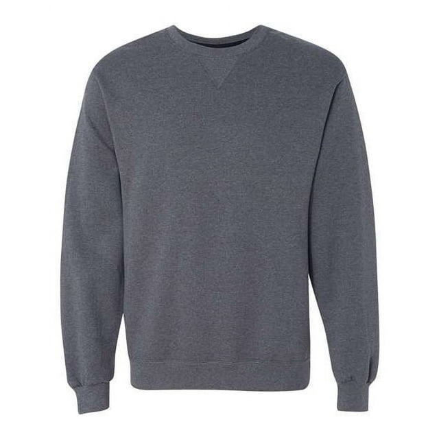 Fruit of the Loom Mens Sofspun Crewneck Sweatshirt (SF72R) -Charcoal H ...