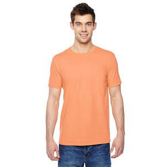 Fruit of the Loom Mens Sofspun Crewneck T-Shirt SF45R, M, Orange Sherbet