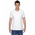 thumbnail image 1 of Fruit of the Loom Mens Sofspun V-Neck T-Shirt SFVR, M, White, 1 of 2