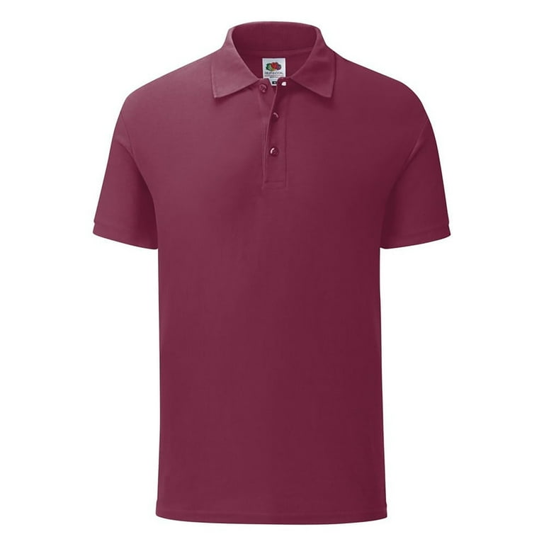 Fruit of the loom black polo shirt hot sale
