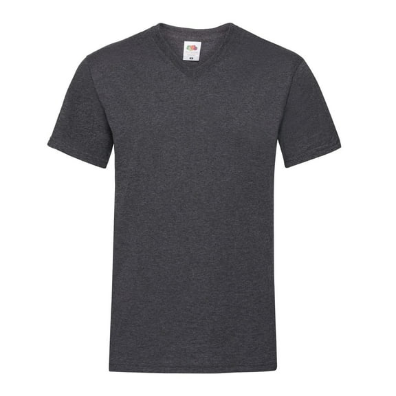 Fruit of the Loom Mens Valueweight Heather V Neck T-Shirt