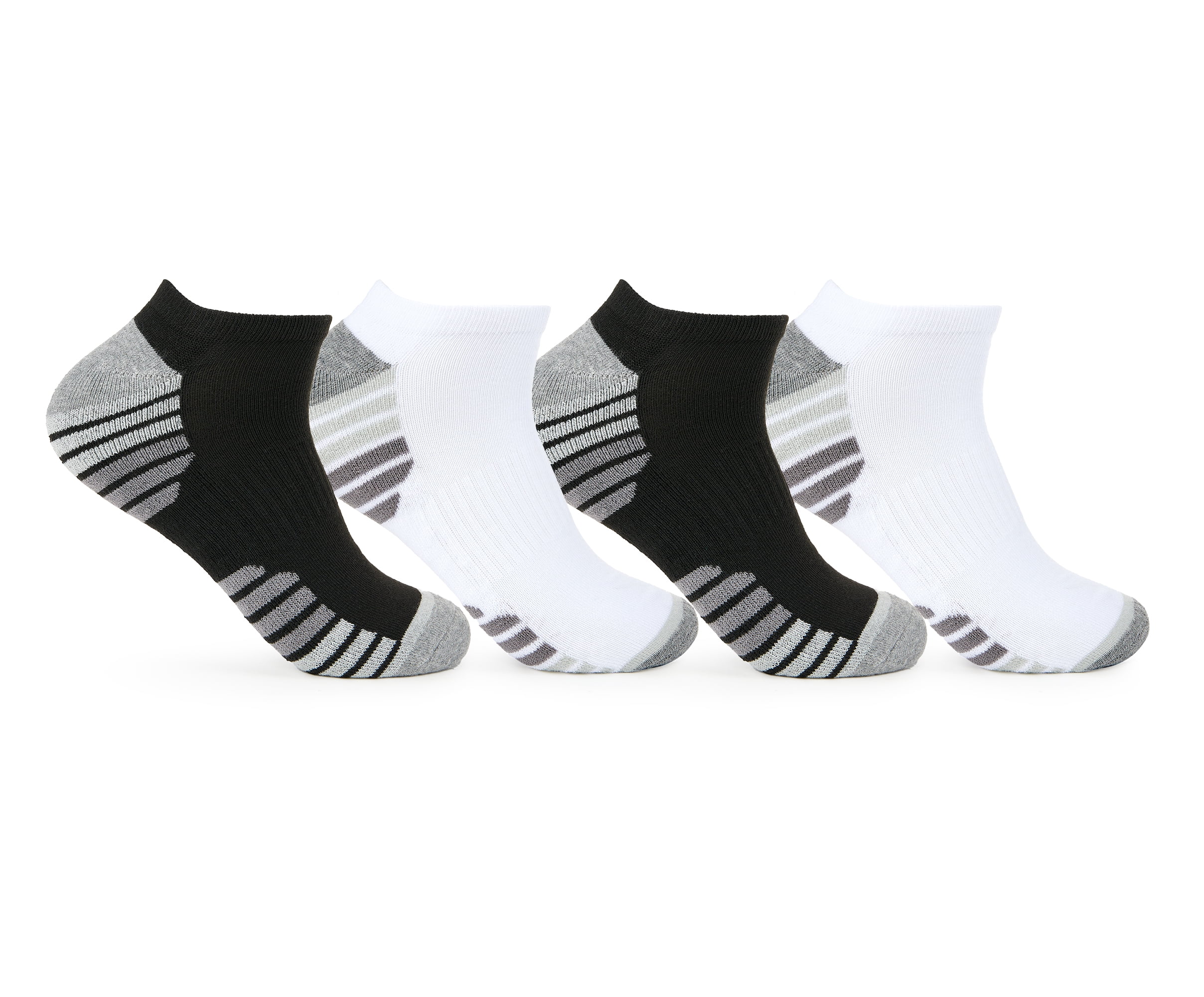 Fruit of the Loom NoShow Socks for Men, Assorted, Sizes 1215 (4Pack