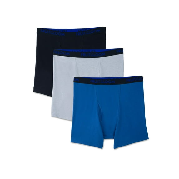 Fruit of the Loom Premium Big Men's Breathable Boxer Briefs, 3-Pack