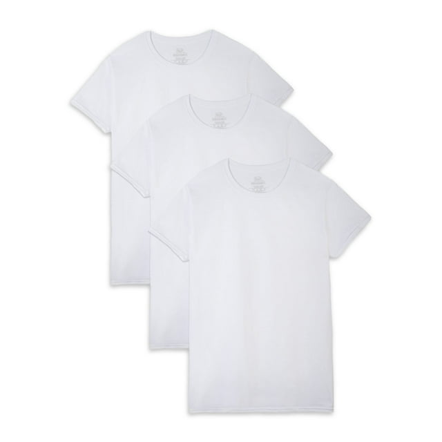 Fruit of the Loom Premium Big Men's Breathable Crew Undershirts, 3 Pack