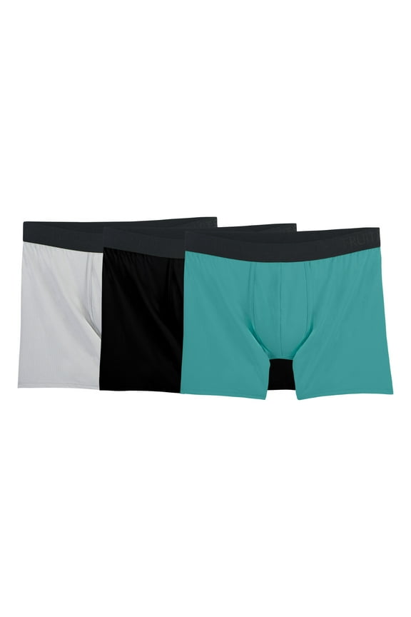 Premium Men's Breathable Micro-Mesh Boxer Briefs, 3-Pack
