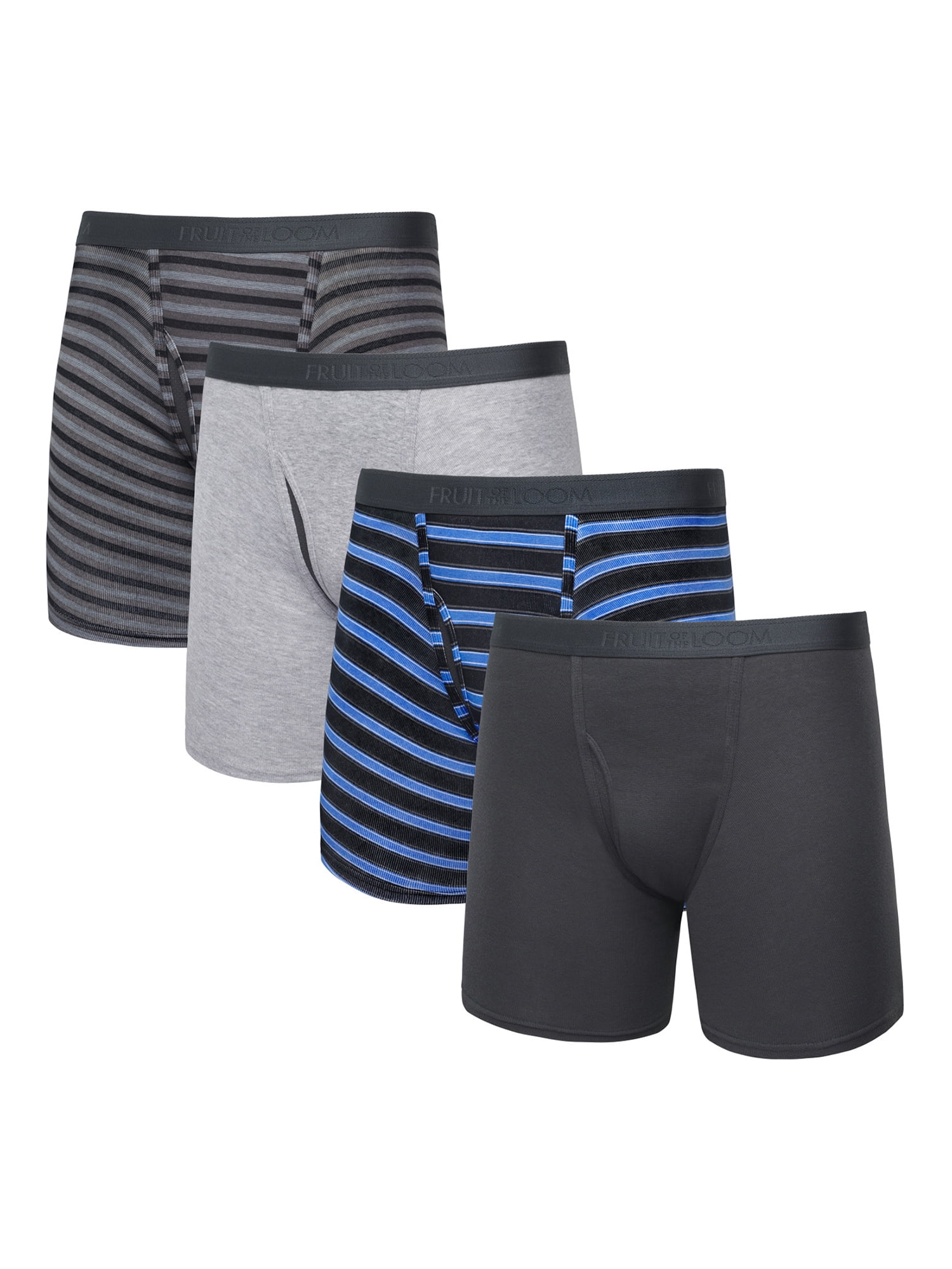 Fruit of the Loom Premium Men's CoolZone Boxer Briefs, 4 Pack, Sizes S