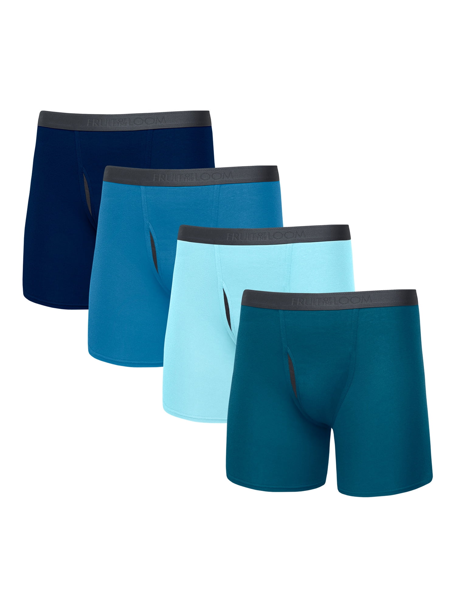 Fruit of the Loom Premium Men's CoolZone Boxer Briefs, 4 Pack, Sizes S