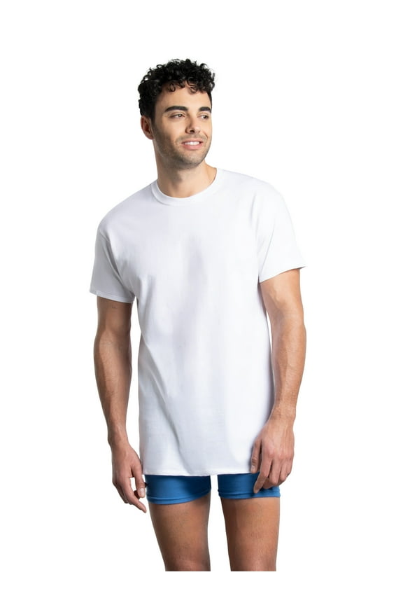 Premium Men's Crew Undershirts, 4-Pack