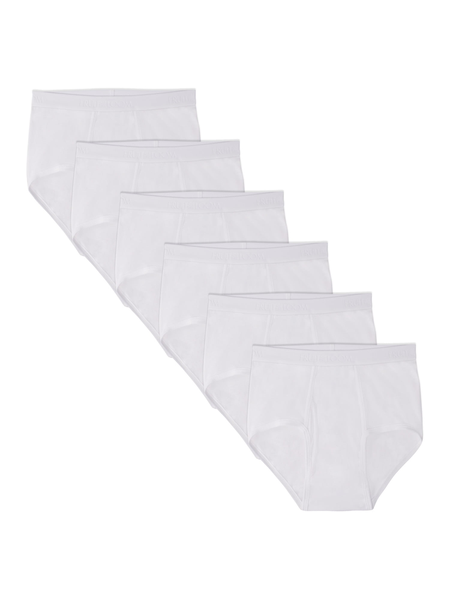 Fruit of the Loom Premium Men's White Briefs, 6-Pack