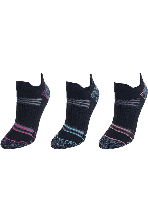 Premium Seamless No Show Tab Socks (3 Pack) (Women)