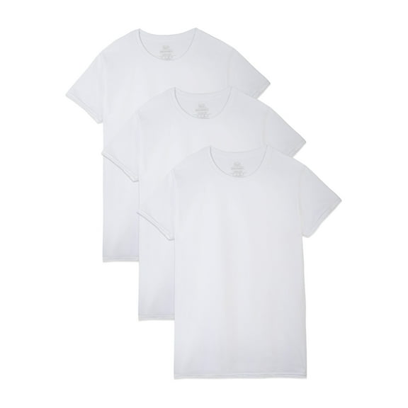 Fruit of the Loom Premium Tall Men's Breathable Crew Undershirts, 3-Pack
