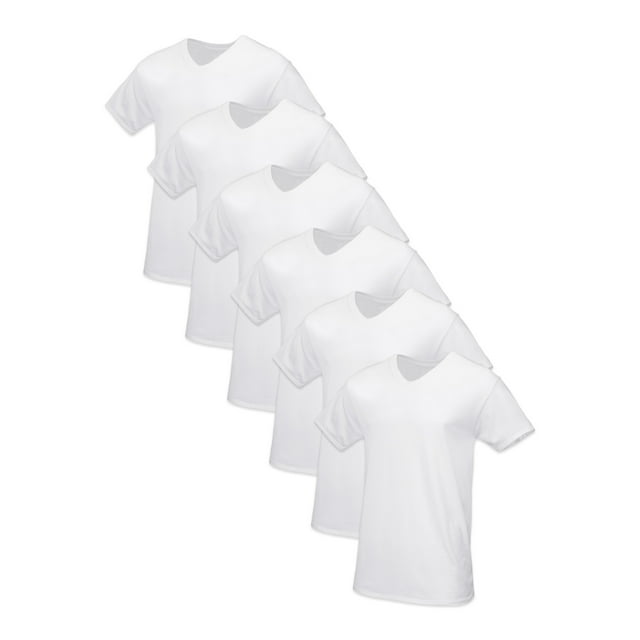 Fruit of the Loom Men's Premium V-Neck Undershirts, Extra Length ...