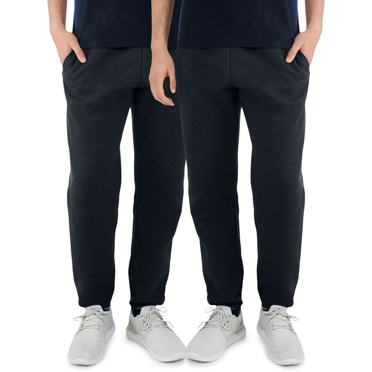 Fruit of the Loom Relaxed Fit Cotton Polyester Jogger Sweatpant (Men's), 2  Count, 2 Pack