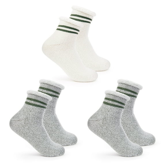 Fruit of the Loom Relaxing Comfort Quarter Crew Socks for Women, Oatmeal, Sizes 4-10 (3-Pack)