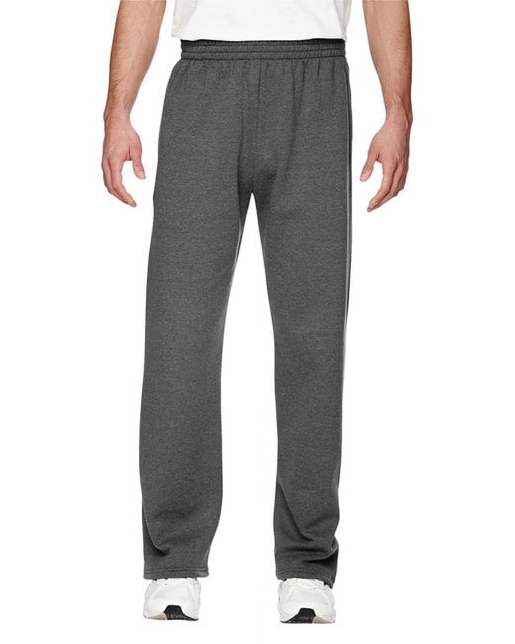 Fruit of the Loom SF74R Adult SofSpun Open-Bottom Pocket Sweatpants ...