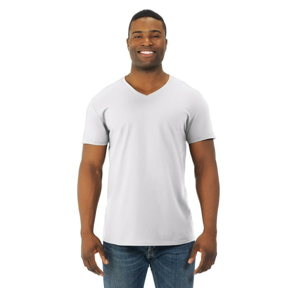 Fruit of the Loom SFVR Tee-Shirt Men's 4.7 oz., 100% Sofspun Cotton Jersey V-Neck T-Shirt