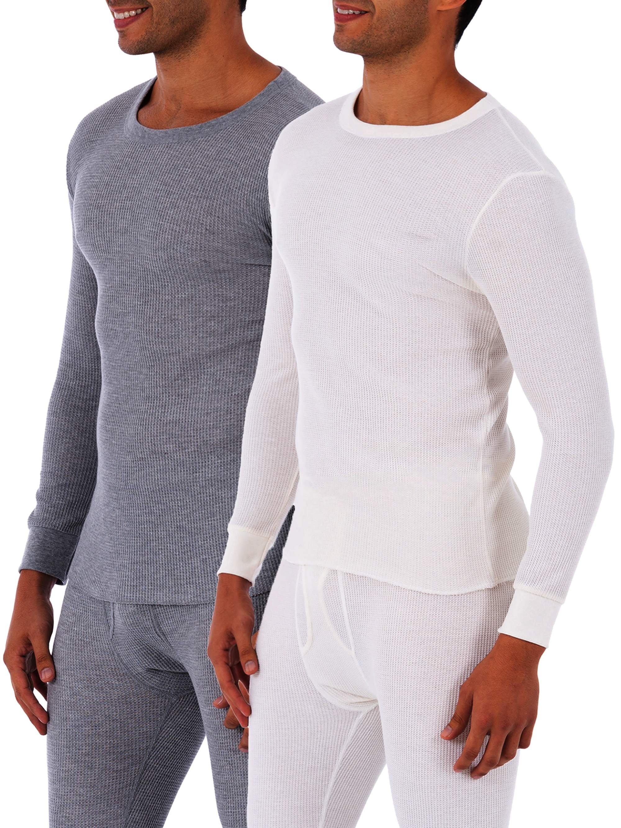 Fruit of the Loom SUPER VALUE Men's Core Waffle Thermal 2 Pack Top