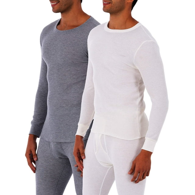 Fruit of the Loom SUPER VALUE Men's Core Waffle Thermal 2 Pack Top