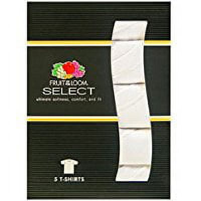 Fruit of the Loom Select Men's 5-Pack 100% Cotton Crew T-Shirts TGP527
