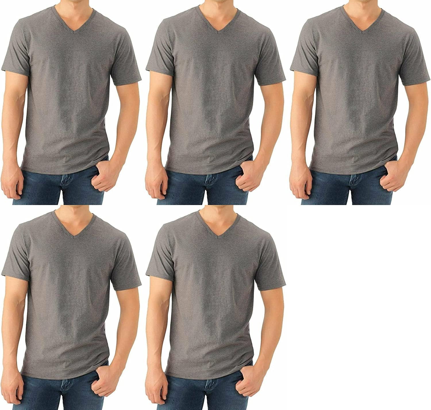Fruit of the Loom Select Men's V-Neck T-Shirts Classic Fit Wicks ...