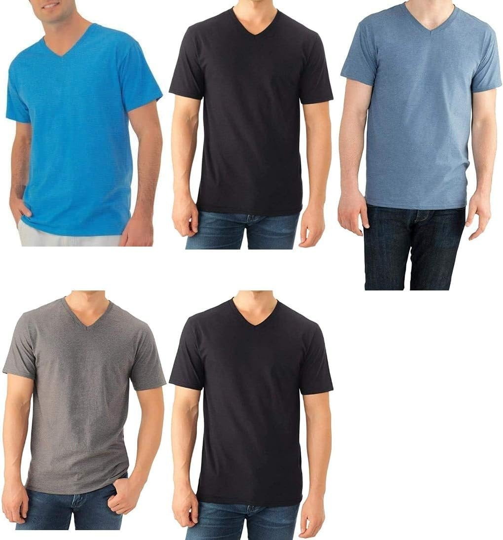 Fruit of the Loom Select Men's VNeck TShirts Classic Fit Wicks