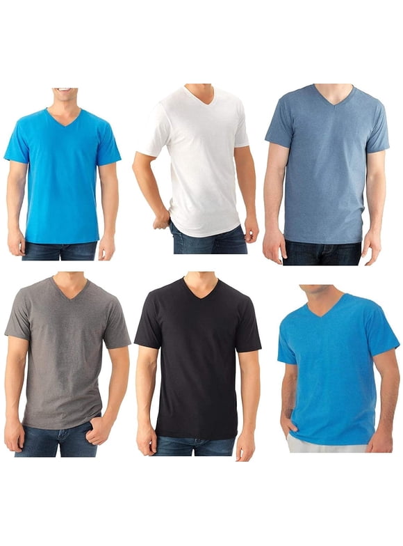 Fruit The Loom Men's V Neck T Shirts