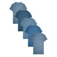 thumbnail image 1 of Fruit of the Loom Short Sleeve Assorted Blues Pocket T-Shirts (Men's) 5 Pack, 1 of 7