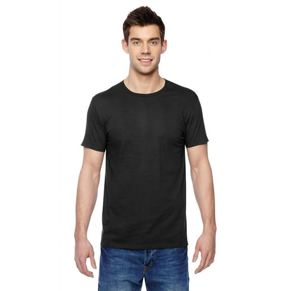 Fruit of the Loom - Sofspun Crewneck T-Shirt - SF45R, Black, M