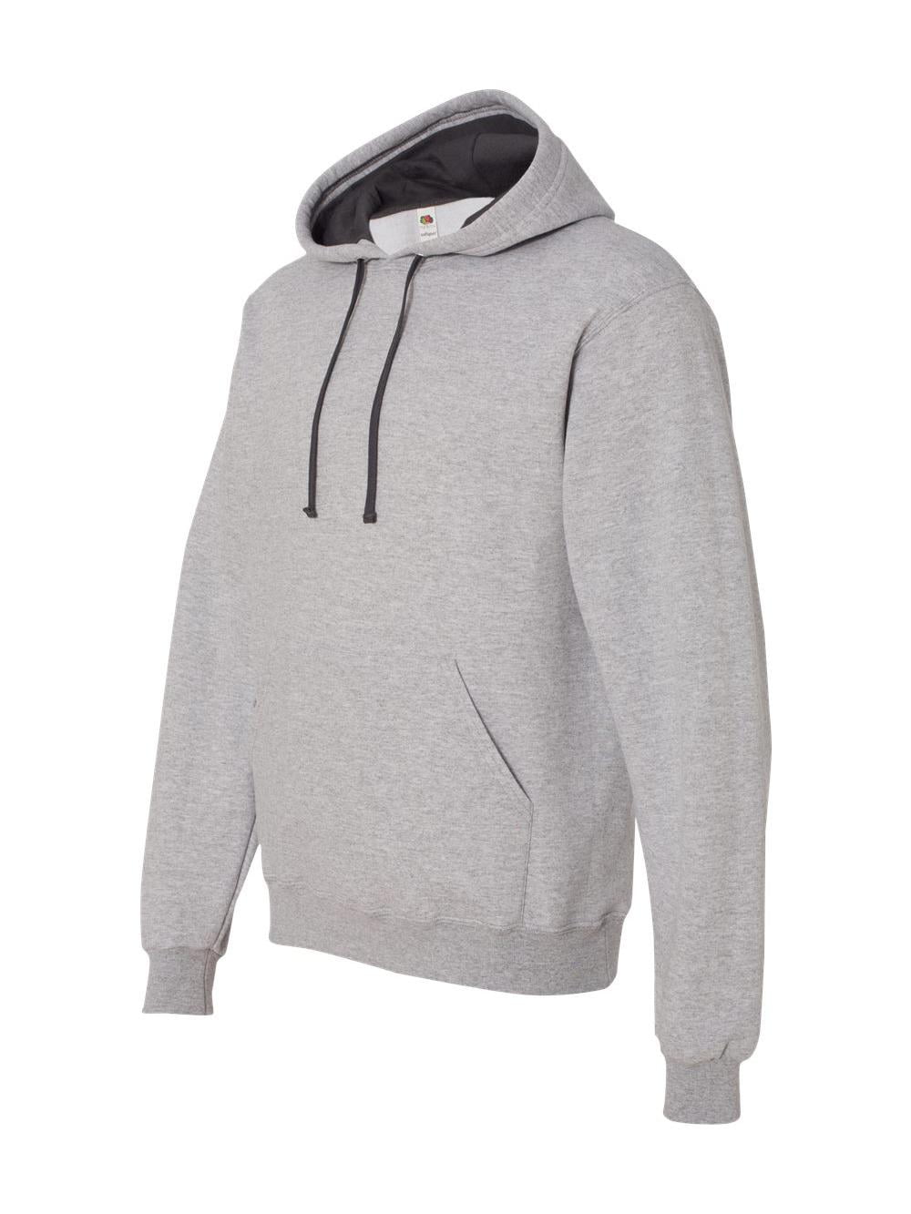 Fruit of the Loom - Sofspun Hooded Contrast Pullover Sweatshirt ...