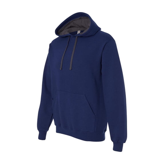 Fruit of the Loom - Sofspun Hooded Sweatshirt - SF76R - Admiral Blue - Size: M