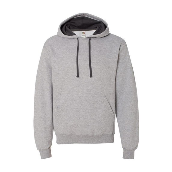 Fruit of the Loom - Sofspun Hooded Sweatshirt - SF76R - Athletic Heather - Size: L
