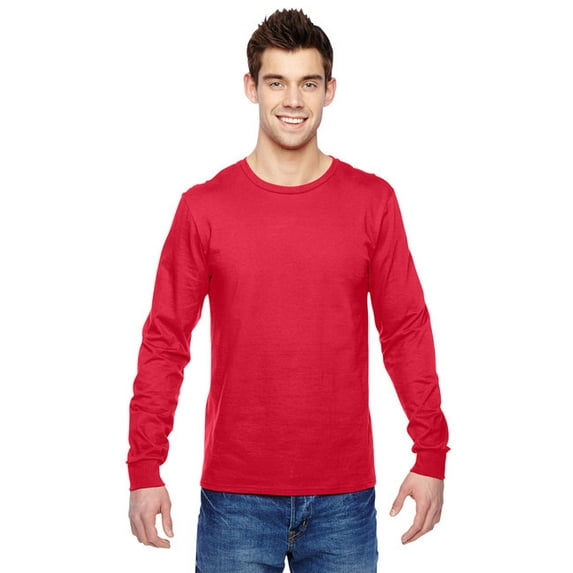 Fruit of the Loom Sofspun Long Sleeve T-Shirt for Men Size up to 3XL