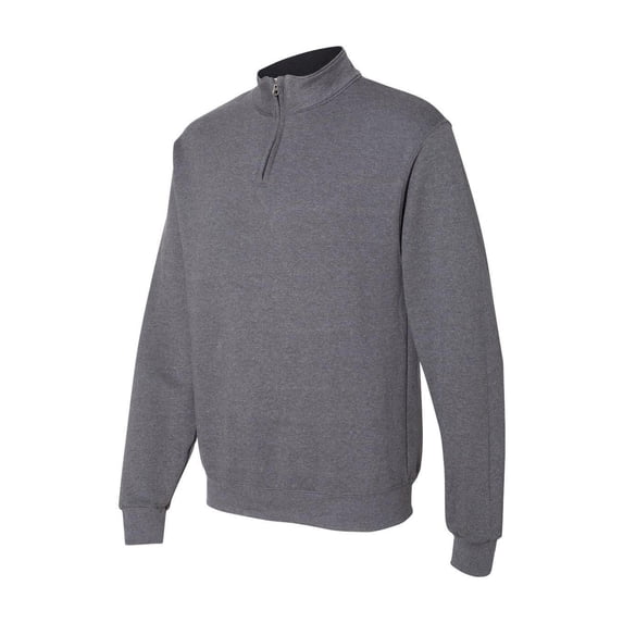 Fruit of the Loom - Sofspun Quarter-Zip Sweatshirt - SF95R - Charcoal Heather