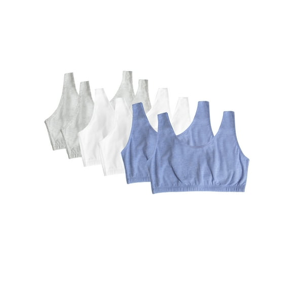 Fruit of the Loom Style 9012 Women's Tank Style Sports Bra, (6 Pack)