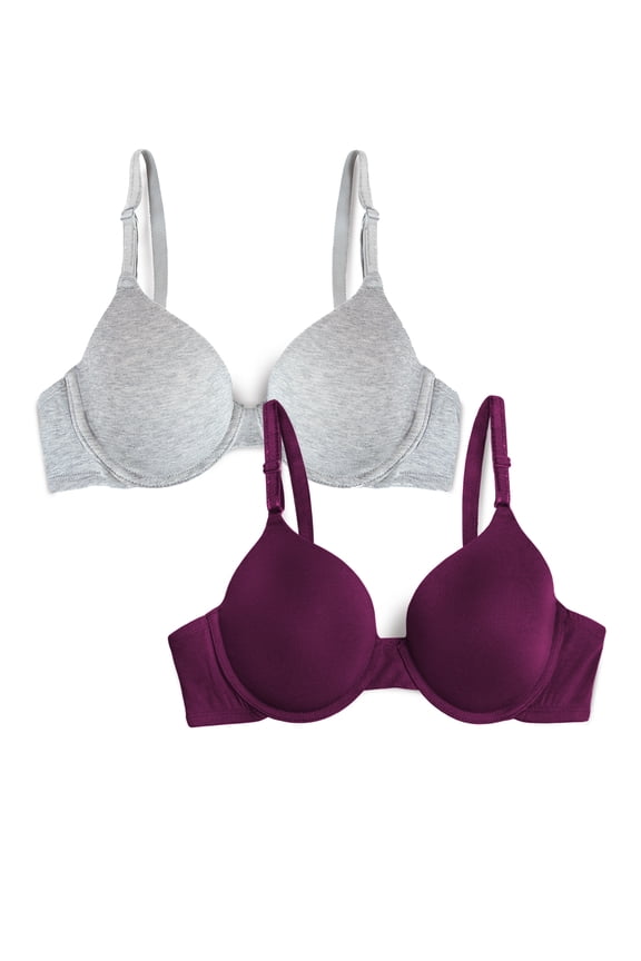 T-Shirt Bra 2 Pack, Style FT938, Sizes M to XXL