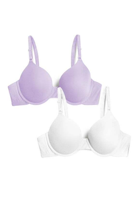 T-Shirt Bra 2 Pack, Style FT938, Sizes M to XXL