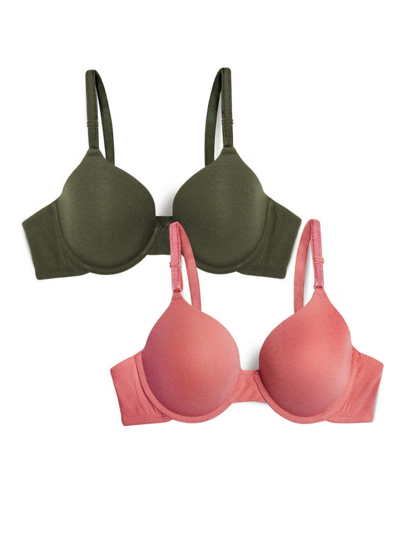 Fruit of the Loom T-Shirt Bra 2 Pack, Style FT938, Sizes M to XXL