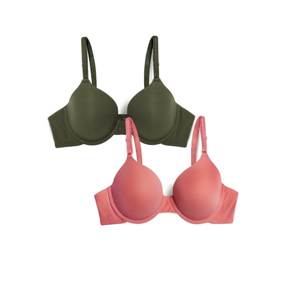 Fruit of the Loom T-Shirt Bra 2 Pack, Style FT938, Sizes M to XXL